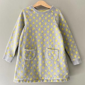 Mini Boden Polka Dot French Terry Dress Size 7/8